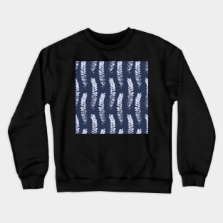 Delicate and elegant ferns in a simple repeating pattern Crewneck Sweatshirt